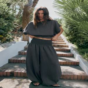 ZARA 조절 가능한 밑단 케이프 셔츠 - 콜 그레이 8338/709/807
