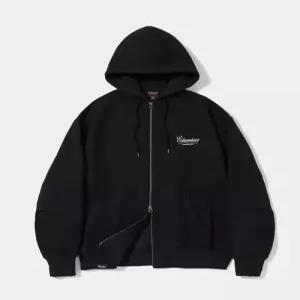 컬럼비아 유니버시티 COLUMBIAUNIVERSITY NY STREET TAIL FLEECE ZIP-UP HOODIE BLACK