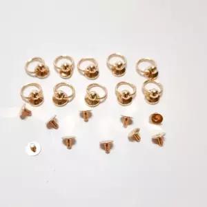 10P 골드 오링 솔트레지 10mm 가죽 가방 솔트리지 DIY 부자재 스트랩 고리 나사포함 핸드폰