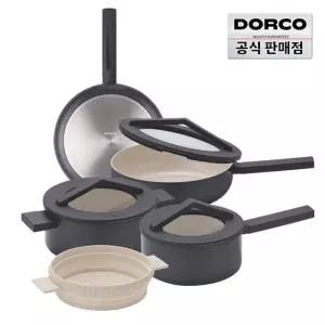 도루코 몽베르 IH 프라이팬 냄비 풀세트(팬26+궁중26+뚜껑26+편수18+양수22+찜기)