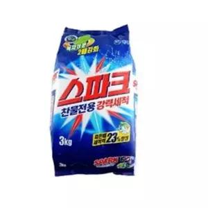 [엄지척]스파크 194AVQ53 리필 세탁세제 3kg 가루세제 가루세제 퍼실세제 섬유유연제