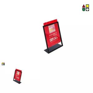 제이커 광고 소품 삼화 철재 POP 스탠드 A4용 L자형 MDCB-11BK 포스터 진열 간판 안내