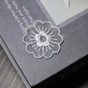 (5개) 쉬폰동백 1색 3.3cm x 3.3cm 모티브 레이스 와펜 퀼트 인테리어