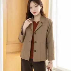디얼마미 멀크 스티치 카라 자켓 마담 미시 중년 여성 빅사이즈 40대 50대