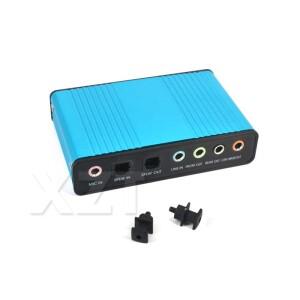 핫USB 2.0 사운드 카드  PC 노트북 데스크탑 태블릿용  6 채널 7.1 및 광학 외장 오디오 SPDIF 컨트롤러  1