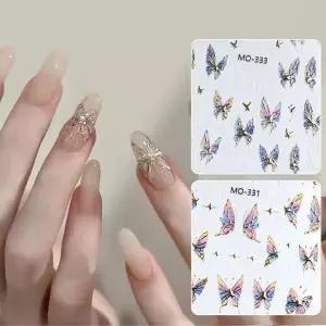 [하프클럽/알티피아]5D 골드샤인 네일스티커 셀프 재료 아트 용품 스톤 파츠 젤 스티커 네일