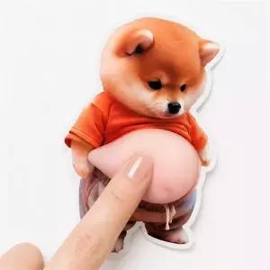 강아지 문콕방지 도어가드 스티커 차량용 시바견 문콕방지 보호 문보호 자동차 차량 가드 방지