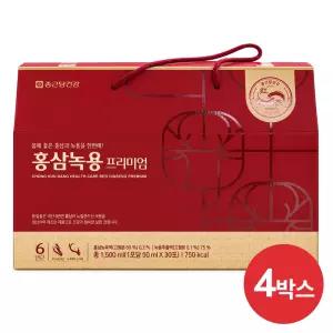 종근당건강 홍삼녹용 프리미엄 50ml x 30포, 4개