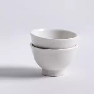Z3315 한설 국산 백자 크랙 다기 찻잔 70ml 홍차잔 녹차잔