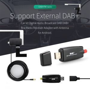 DAB + 안테나 USB 어댑터 수신기, 안드로이드 자동차 스테레오 플레이어, GPS 라디오 멀티미디어용 신호