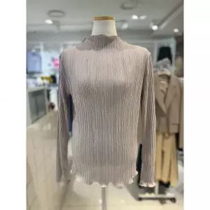 한정수량 숲 (SOUP) 국내제작 물결 프릴 플리츠 티셔츠 / OC9LTT1 베이지, FREE(One size) 28527