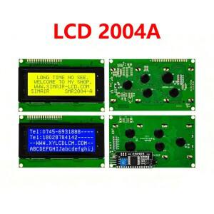 LCD2004+I2C 20x4 2004A 블루 그린 스크린 문자 LCD IIC 시리얼 인터페이스 어댑터 모듈