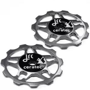 JRC 컴포넌트 11T 세라믹 풀리 휠 시마노 SRAM 캄파놀로와 호환 9/10/11 도로 시스템용 속도 하이브리드