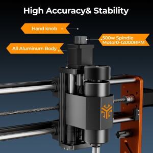 ACMER 3 S 500W DIY 2000mm/분 CNC 라우터 기계 고정밀도 및 안정성 풀 메탈 바디 목재 PCB 가죽 석재 금