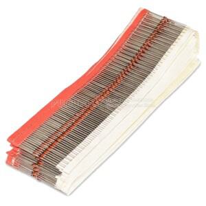 50PCS 1W 제너 다이오드 DO-41 3V 4V3 4V7 5V1 5V6 6V2 6V8 7V5 8V2 9V1 10V 11V 12V 15V 1N4733A