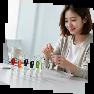 충전케이블보조배터리 빠른충전 모바일호환 슬림 디자인 고용량 휴대용 보조기기