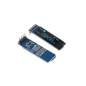 1-10pcs 0.91 인치 OLED 디스플레이 모듈 화이트/블루 128X32 LCD SSD1306 IIC i2C ardunio 용 통신