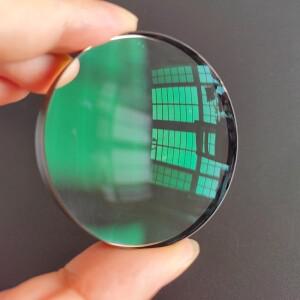 52mm 초점 거리 이중 접합 볼록 렌즈 ED 현미경 DIY 천체 망원경 녹색 필름