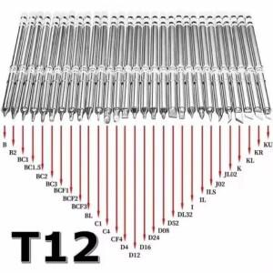 T12 I BC2 ILS J02 D24 납땜 팁은 Hakko FX951 바이크 오토바이 수리 예비 교체 도구와 호환됩니다.
