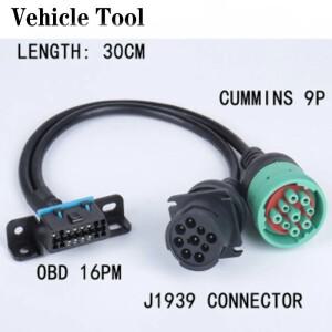 Cumm 9Pin J1939 트럭 Y 케이블-OBD2 암 어댑터 진단 도구 커넥터 용 케이블