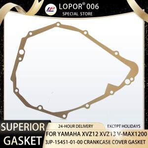 LOPOR 바이크 오토바이 엔진 크랭크 로드 케이스 가스켓 야마하 xvz 1300 vmx 3jp-15451-01