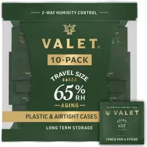 Valet 65 양방향 습도 팩 10개입 8g 여행용 및 휴대용 보관 크기 조절 장기 개당