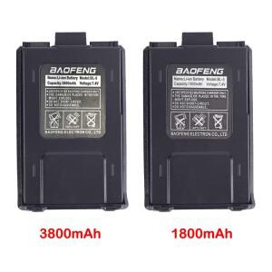 BAOFENG 배터리 BL-5 리튬 이온 1800mAh UV5R 워키 토키 양방향 라디오 액세서리 용