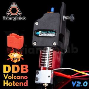 트라이앵글랩 DDB EXTRUDER VOLCANO HOTEND MK8 보우덴 압출기 3D 프린터용 듀얼 드라이브 I3 고성능