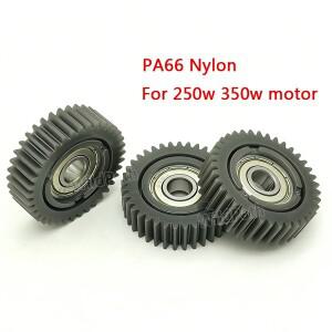 40x11mm 플래니터리 기어 37 톱니 8mm 베어링 휠 허브 전기 자전거 나일론 접이식 250W 모터용