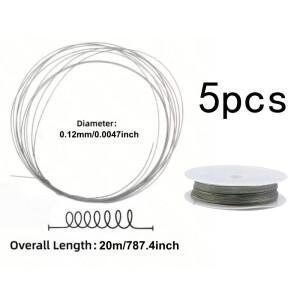 5세트 0.12mm 전문 다이아몬드 와이어 20m 고정밀 보석 가공 DIY용