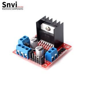 Snvi L298N DC 전동 드라이버 모듈 듀얼 H 브리지 컨트롤러 보드 Arduino 스마트 카 로봇용 스테퍼