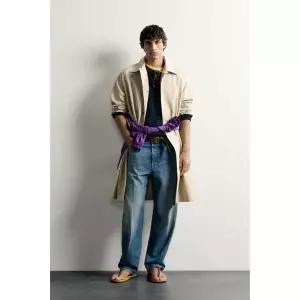 ZARA 롱 릴렉스핏 트렌치 코트 - 베이지 1564/654/710