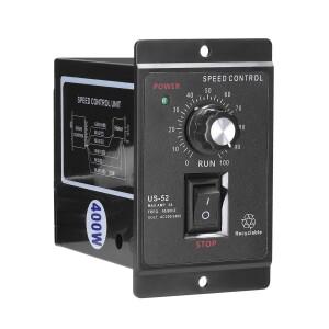 디지털 디스플레이 AC 전동 속도 컨트롤러 US52 400W 220V 50/60Hz 정회전 단상 유도 전동기 조절기