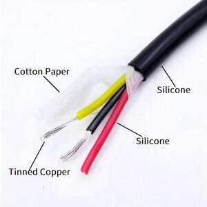 2M/5M 외장 와이어 2 3 4 5 6 7 8 코어 슈퍼 소프트 유연한 실리콘 고무 11 10 AWG 전원 구리 케이블