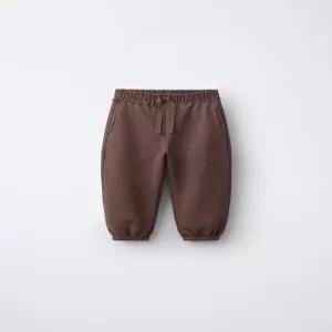 ZARA 솔리드 조거 팬츠 - 다크 브라운 1880/539/716 774387