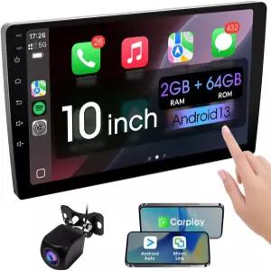 오디오 10.1인치 듀얼 차량용 스크린 와이어리스 CarPlay 및 Android Auto 지원 거울 연동 블루투스 5.0