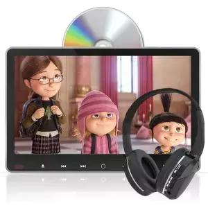 NOAUKA 11.6인치 HD IPS 스크린이 탑재된 자동차 헤드레스트 DVD 플레이어 흡착식 마운트 내장 스피커