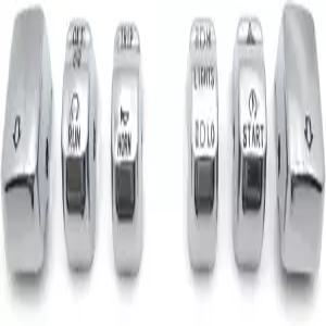 HONGK Motorcycle Chrome Hand Controls Switch Button Covers H-D 2011 Softail ‘11 FLSTSE 제외
