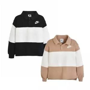 나이키 NIKE키즈 105-130 NIKE 키즈 클럽 줄무늬 LBR.FT 럭비 폴로 카라 티셔츠 A261TS106P 519864