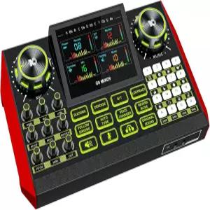 Tenlamp G9 Audio Mixer 스트리밍용 팟캐스트 장비 및 라이브 사운드 카드 16단계 EQ 리버브 12가지 이펙트