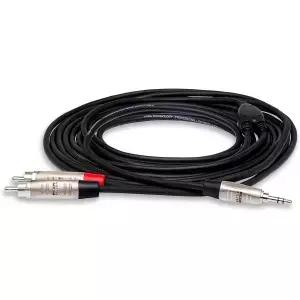 Hosa HMR-006Y Pro 스테레오 브레이크아웃 케이블 - 3.5mm TRS 수컷 to 듀얼 RCA 6피트
