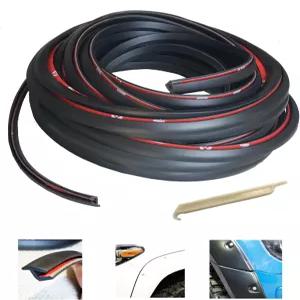 KING FENDER FLARES 엣지 트림 고무 개스킷 웰팅 T-스타일 30피트 - 자동차 및 트럭 휠 정렬 도구 포함