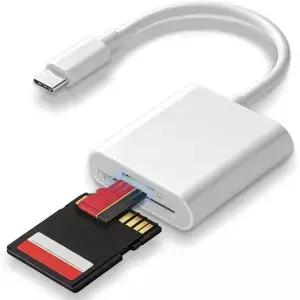 17/16/15용 SD Card Reader USB C 및 Micro 메모리 카드 지원 TF 플러그 앤 플레이 앱 드라이버 불필요