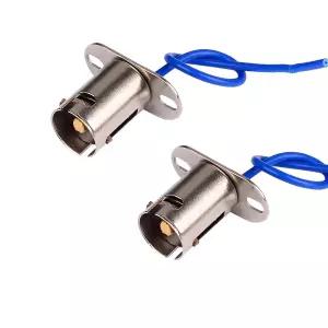 HUIQIAODS 1156 BA15s 베요넷 타입 LED 전구 소켓 자동차 램프 홀더 어댑터 및 트럭 테일라이트용 단일
