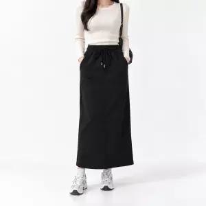 [모스트젠틀맨][GTM] C여성밴딩절개롱치마 캐주얼 롱 스커트 밴딩 포켓 뒷트임 데일리 코디