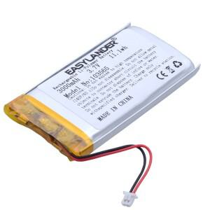 JST1.25Plug PH 2.0 2Wire 3.7V 3000mAh 103665 콘솔 Miyoo Mini Plus 게임기 용 리튬 폴리머 이온 배터리