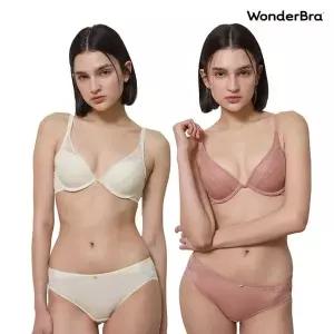 [NS홈쇼핑][Wonderbra] 에센셜 원더부스트 브라팬티 세트[36201009]