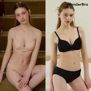 [NS홈쇼핑][Wonderbra] 일체형 볼륨 백리스 노와이어 브라팬티 세트[36201015]
