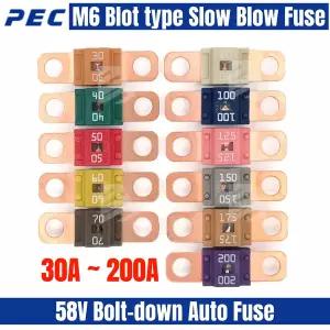 PEC SBFW-L 볼트형 퓨즈 정격 58V DC 30A 40A 50A 60A 70A 80A 100A 125A 150A 175A 200A 바이크 오토바이