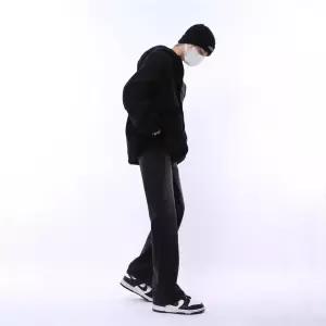 청수정 남성 트렌디 여름 레터링 진 힙합 트렌드 바지 KS